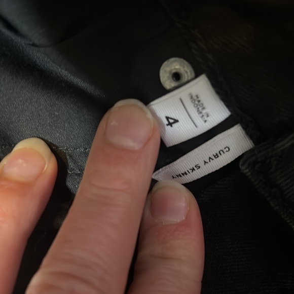 Loft Black curvy skinny jeans Womens 4 - Picture 4 of 6